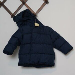 6-12M Navy Old Navy Puffer Coat with Teddy Bear Ears